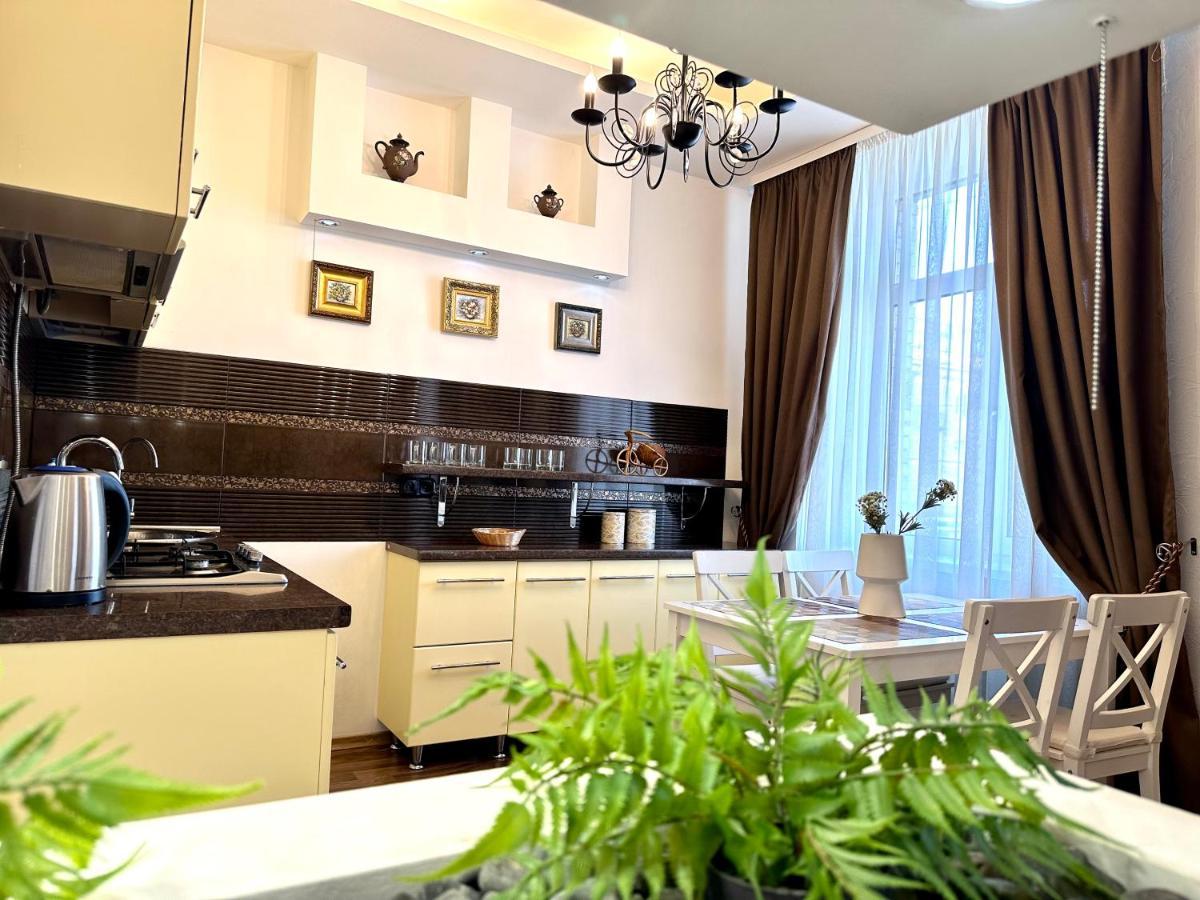 Lux Apartments In The City Center With A Coffee Machine, View Of A Theater, Near Zlata Plaza Rivne Kültér fotó